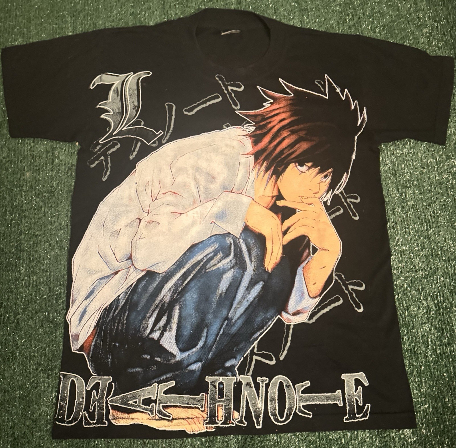 Vintage Death Note Shirt Anime Promo Manga Graphic Tee Near Light Misa Kira RARE