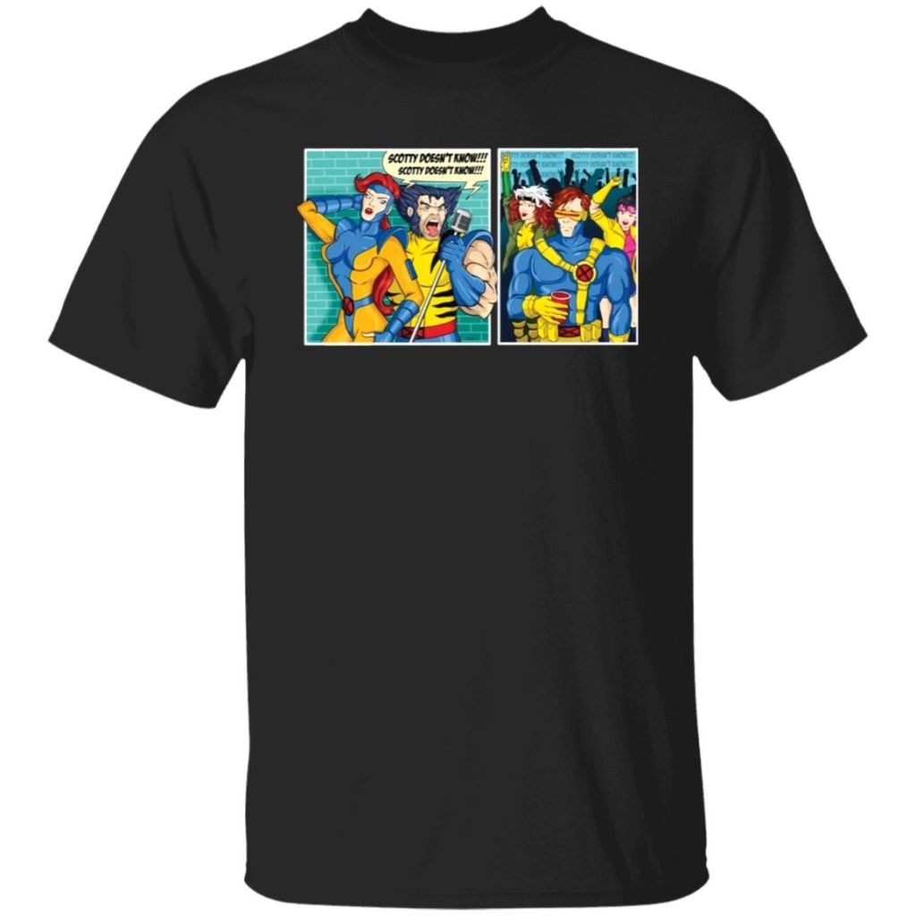 Jean Grey and Performance Scotty Doesn’t Know mashup Xmen T-Shirt Size