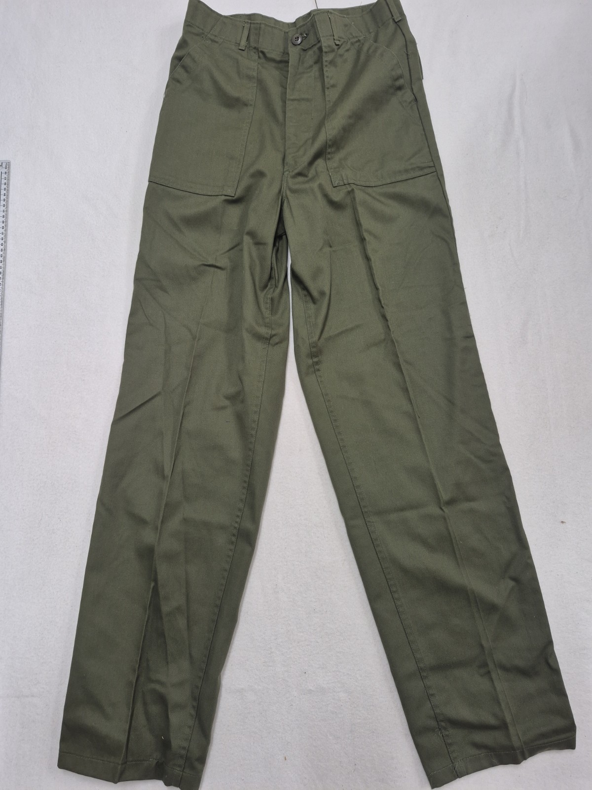 Vtg 80s US Military OG-507 Utility Fatigue Pants Baker Trousers 34x35 Fit 33x34
