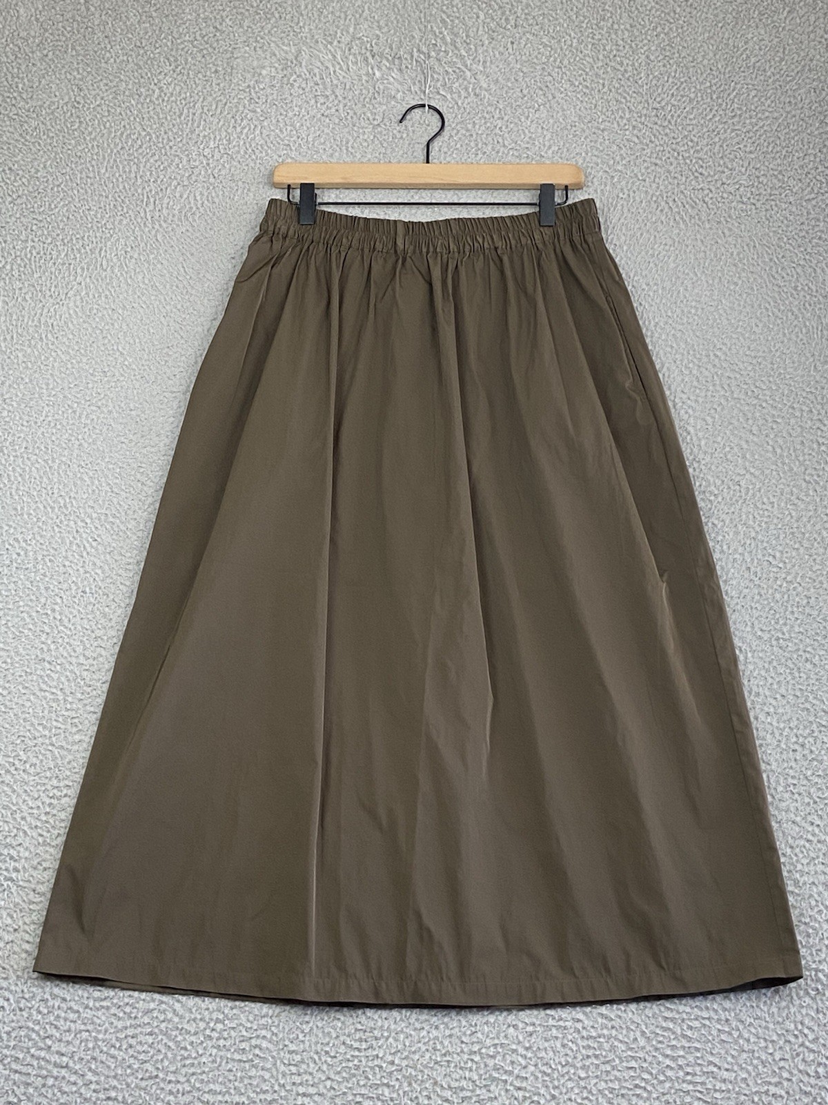 NEW Katharina Hovman $557 Taffeta Easy Skirt Size 6 (#2) Cardamom Lagenlook Midi