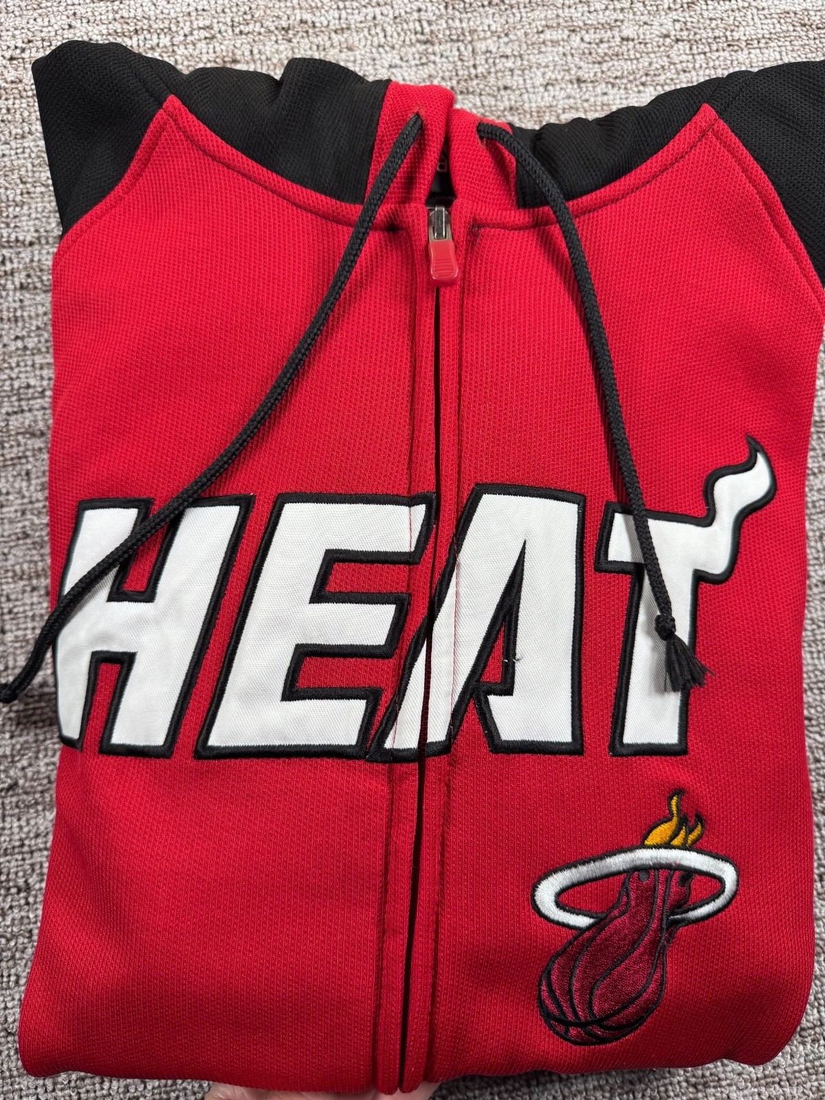 Adidas 2013-2014 Vintage Miami Heat Pre-Game Full Zip Hoodie XL Sport Casual