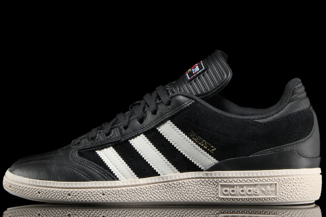 adidas Busenitz Skate Shoes Core Black White Gold Metallic Men\'s 8.5 HQ4708
