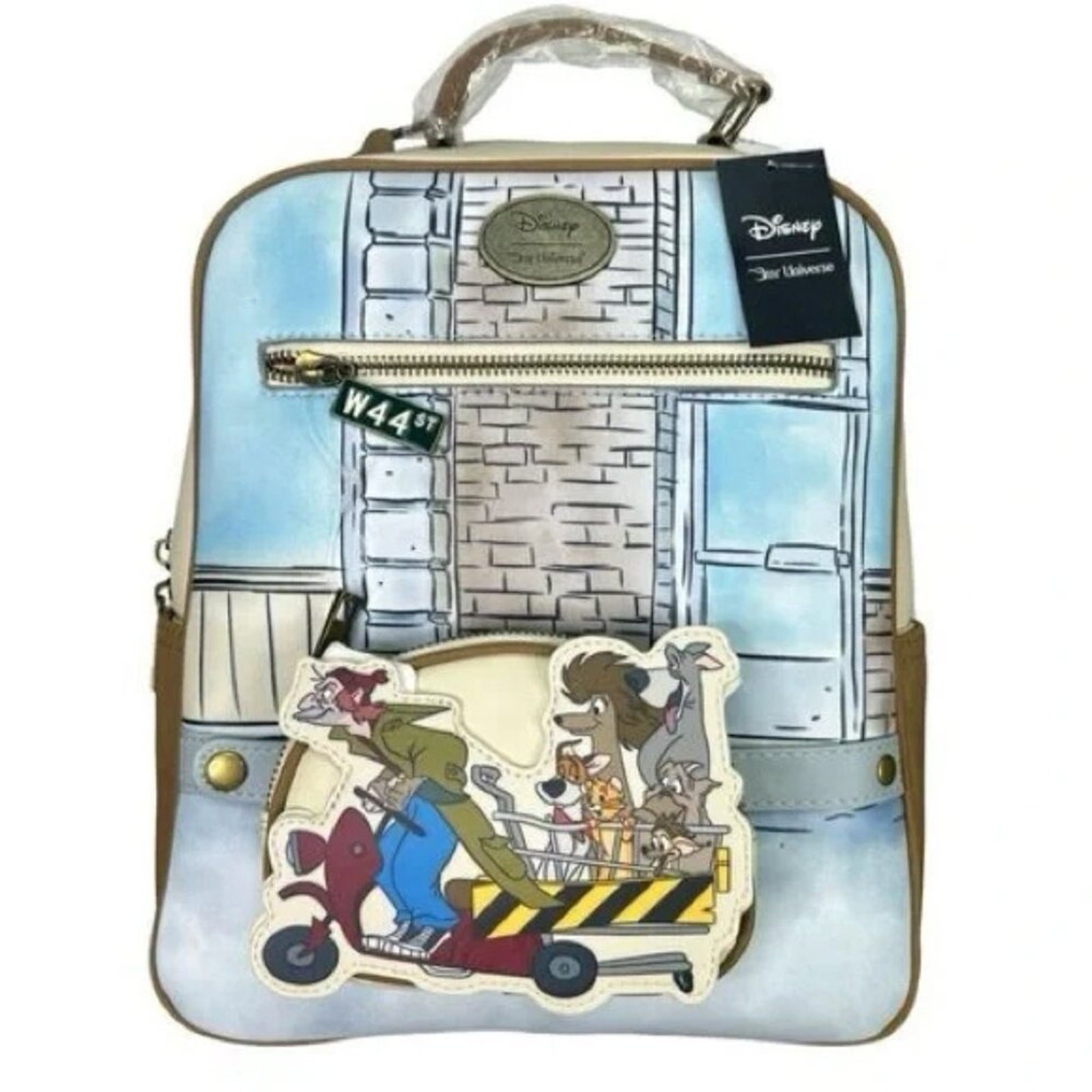 NWT Our Universe Disney Oliver & Company Cart Mini Backpack & Coin Purse Set