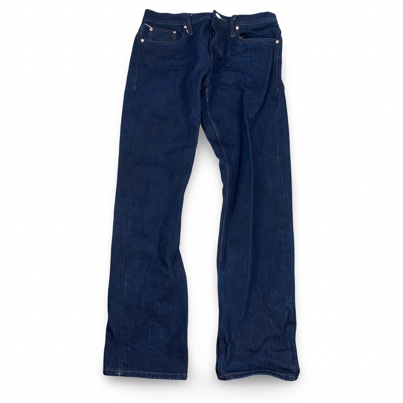 Unbranded Brand UB221 Tapered 21oz Heavyweight Selvedge Denim Jeans 33 Indigo