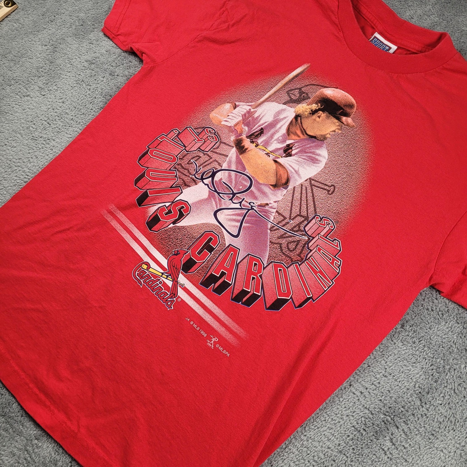 Vintage St Louis Cardinals Shirt Mens Large Mark McGwire MLB Baseball Tee 90s