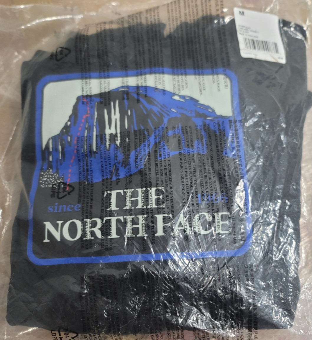 NEW The North Face Long Sleeve U Relaxed Hoodie 3 TNF Black Size L