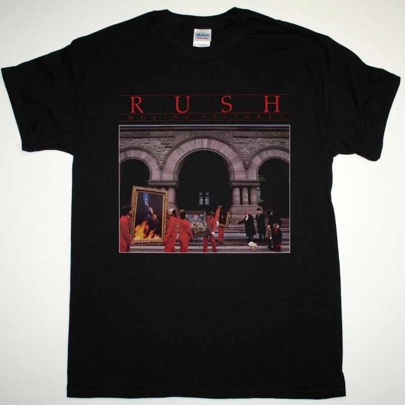 RUSH MOVING PICTURES NEW BLACK T-SHIRT U160