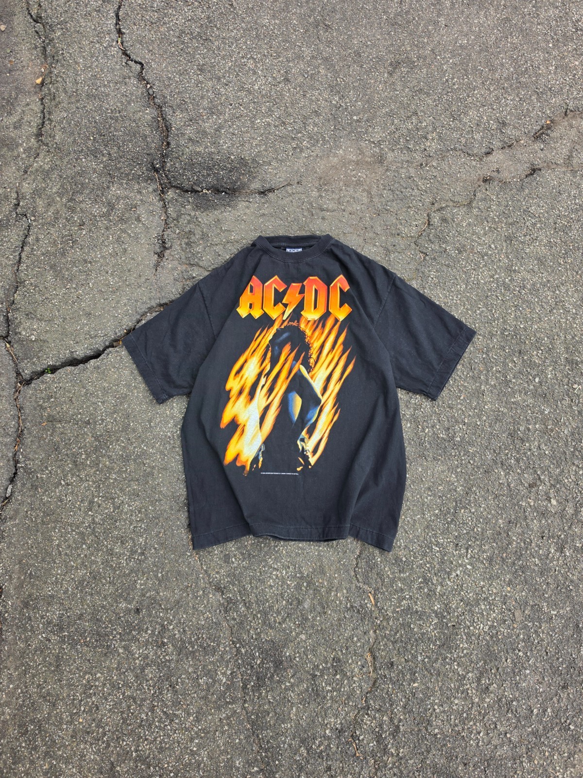 acdc t shirt vintage xl