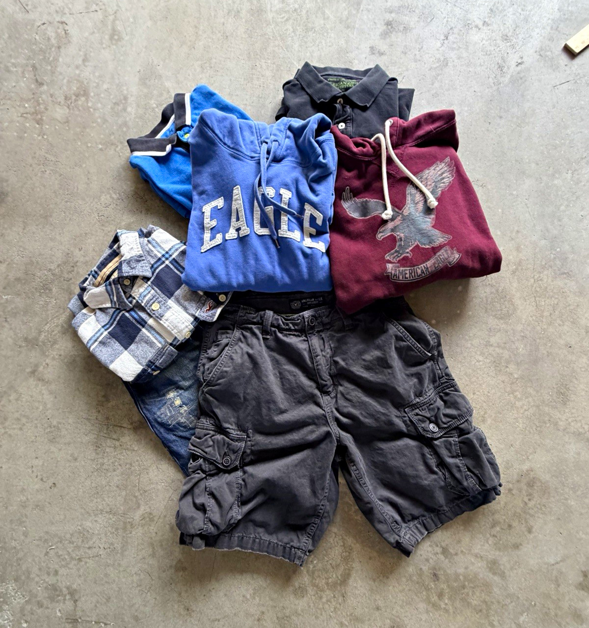 Y2K bundle American Eagle & Hollister aeropostle Clothing Bundle – 7 Pieces  7-p