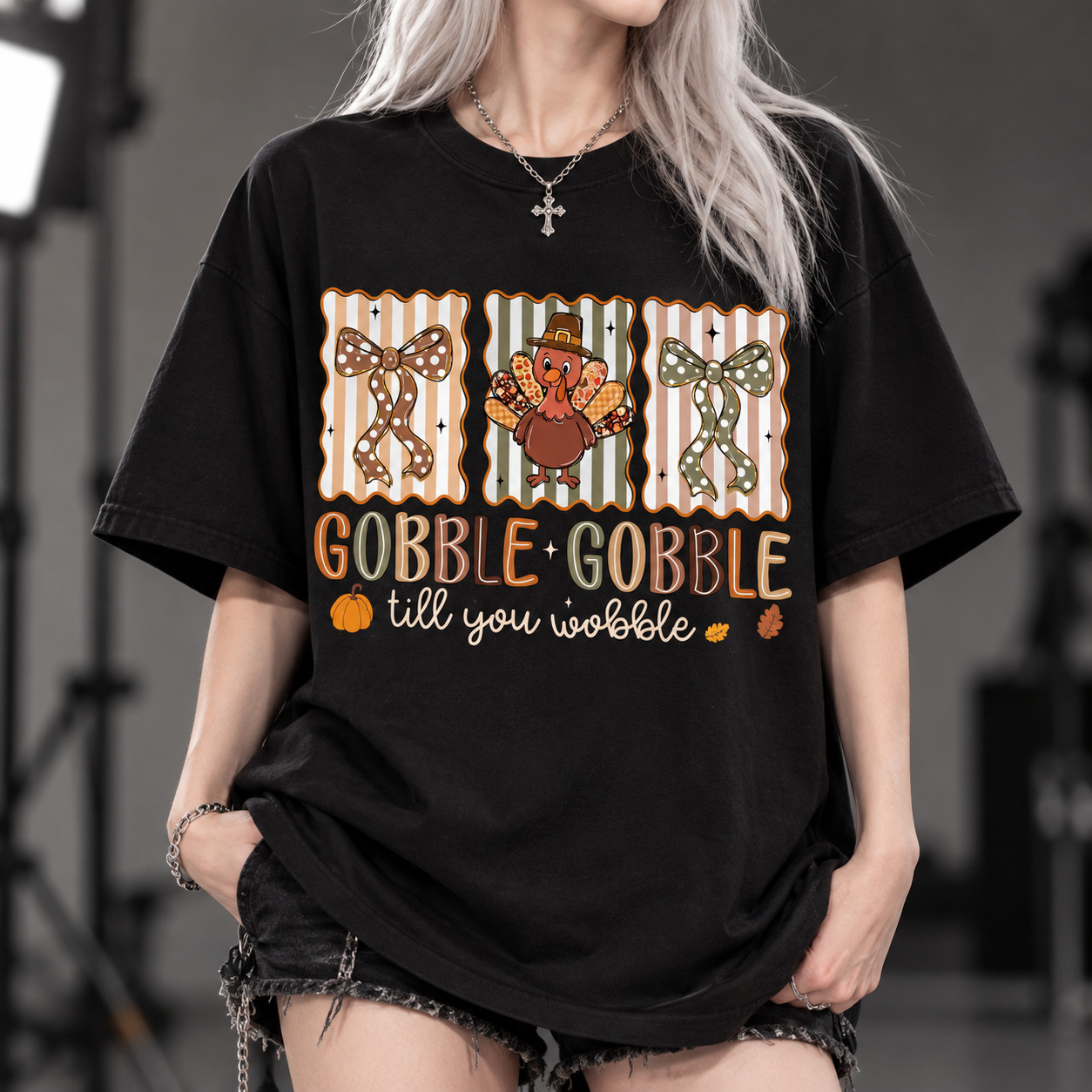 Gobble Gobble Till You Wobble Shirt, Funny Thanksgiving Tee, Thanksgiving Turkey