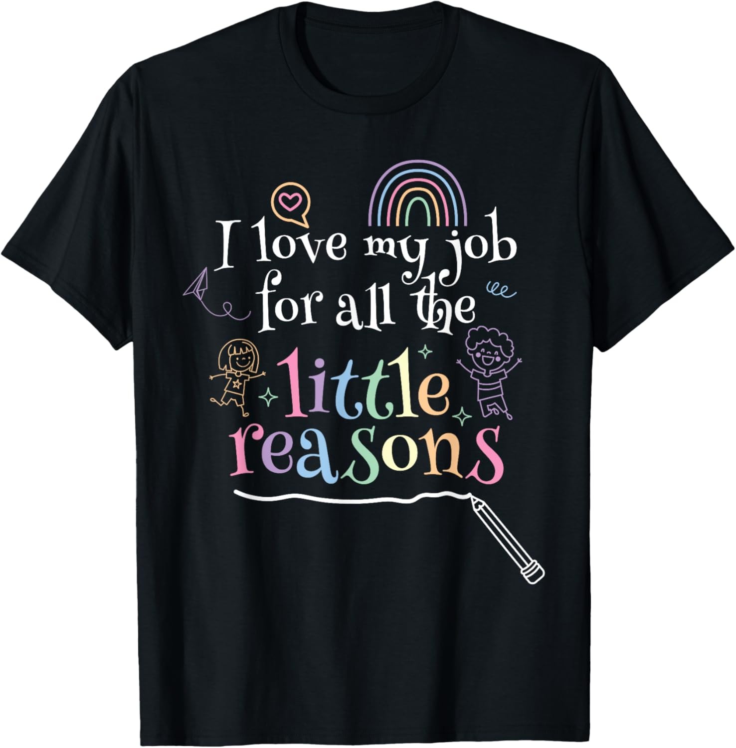 Little Reasons I Great Teacher School Teacher Teacher T-Shirt