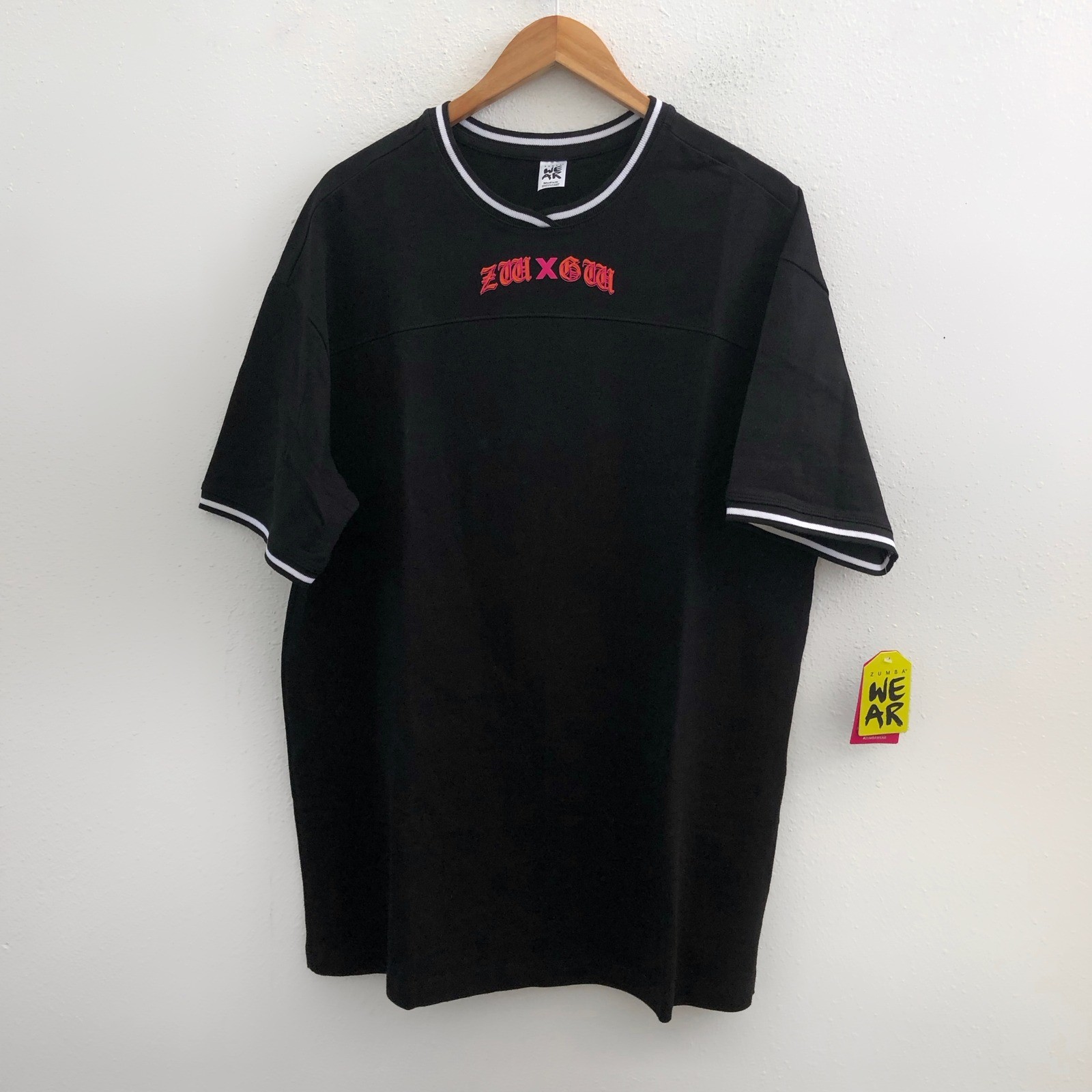 NWT ZUMBA X GW Unisex Extra Long Oversized Tee Size Medium
