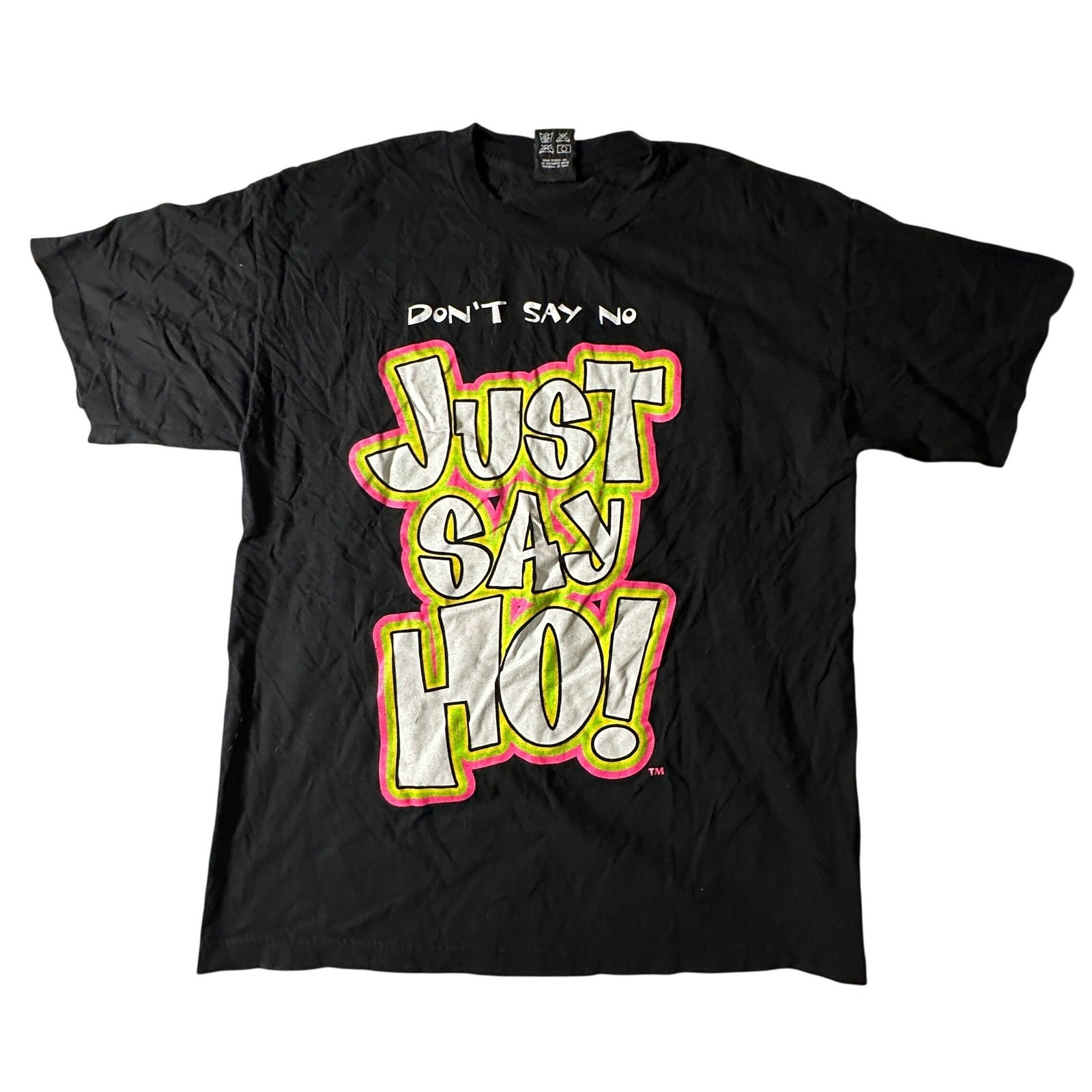 Vintage WWF The Godfather Ho Train T-Shirt XL Black Attitude Era Wrestling Tee