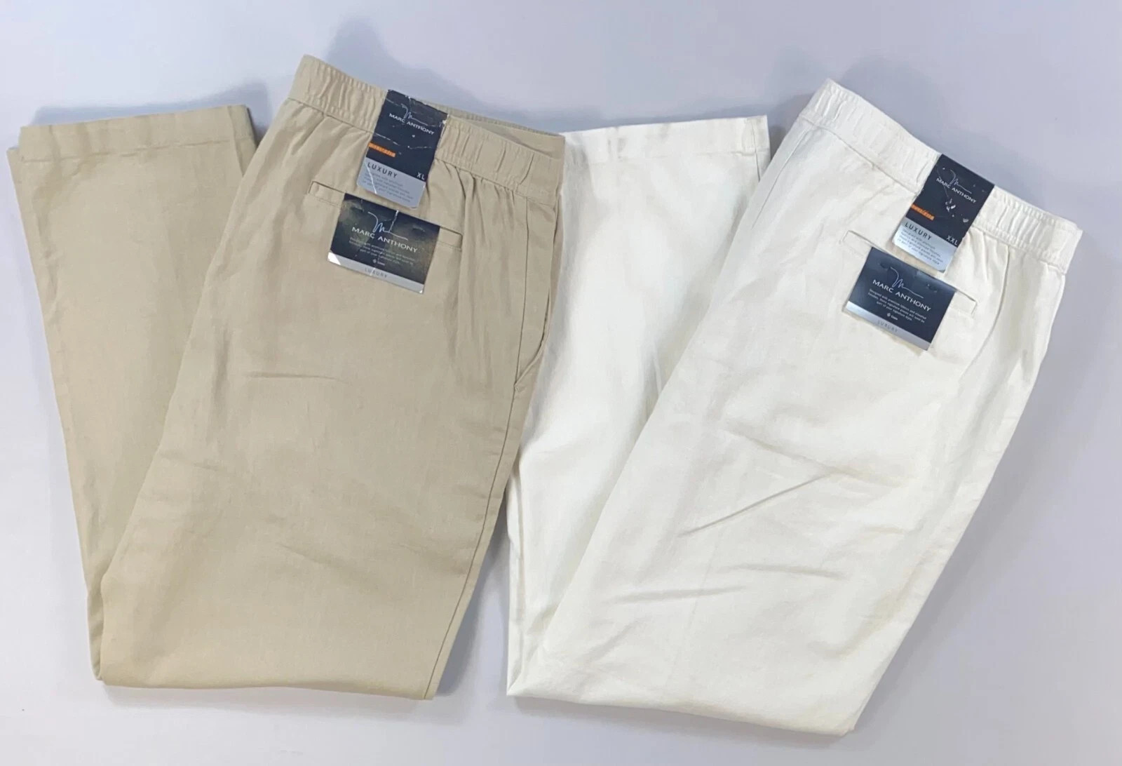 YOU GET BOTH Men\'s Marc Anthony Luxury Slim Fit Linen/Cotton Pants Size XXL