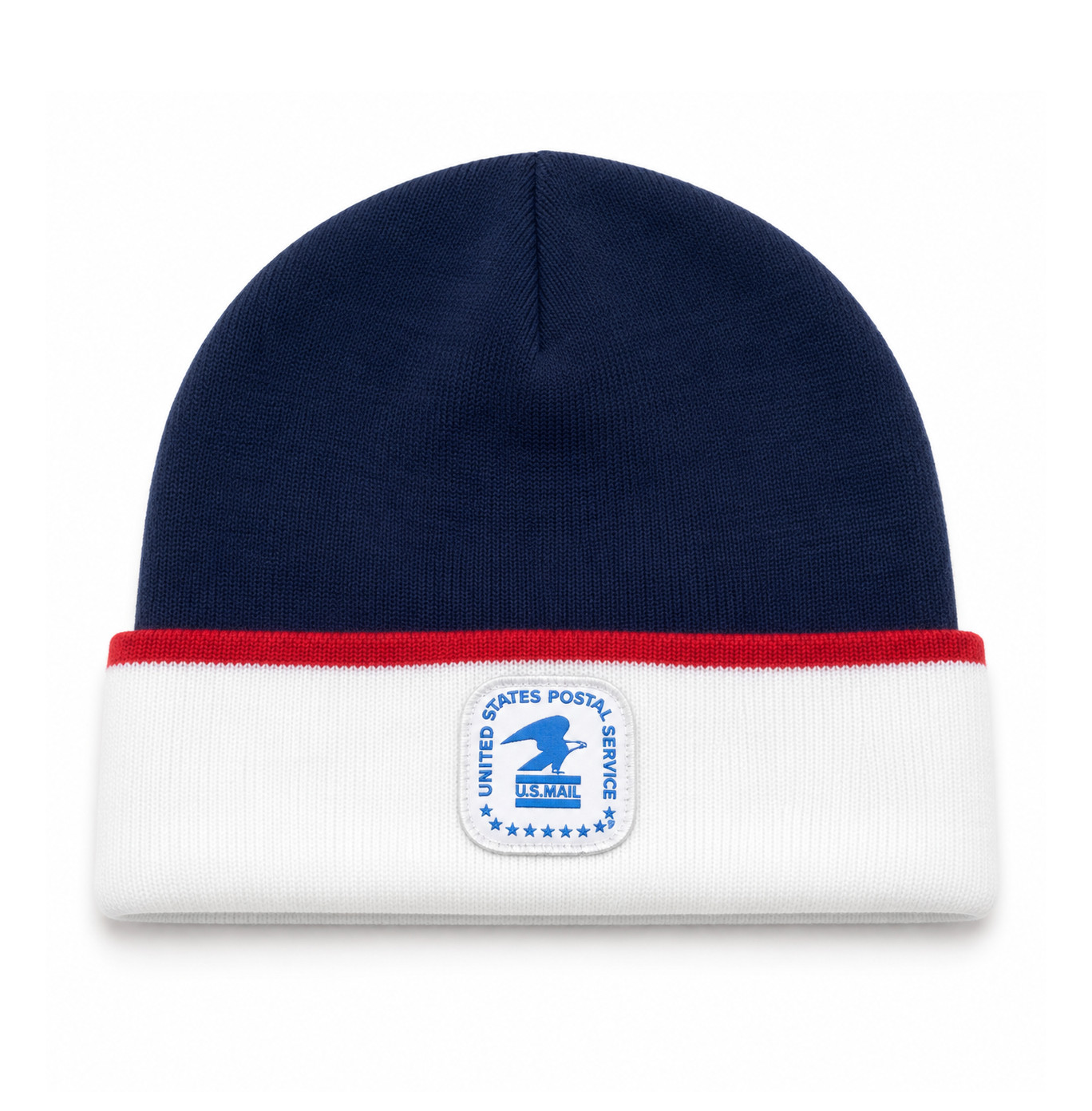 USPS Post Office Cuff Beanie Knit Hat Postal Service Logo Winter Cap NEW