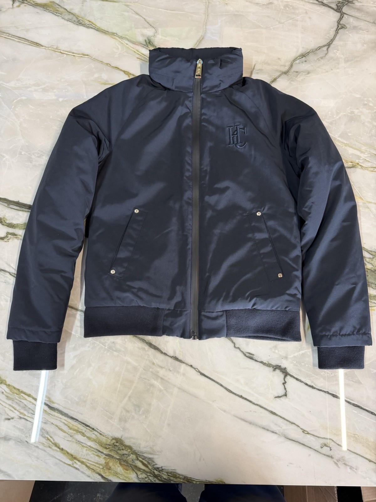 Holland Cooper Team Waterproof Bomber Jacket Ink Navy Women’s XS New Without Tag