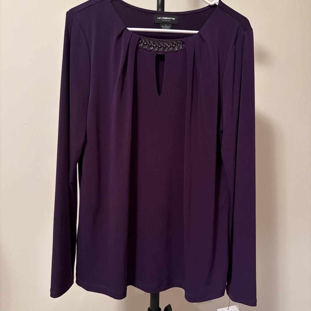Liz Claiborne Women\'s Purple Blous