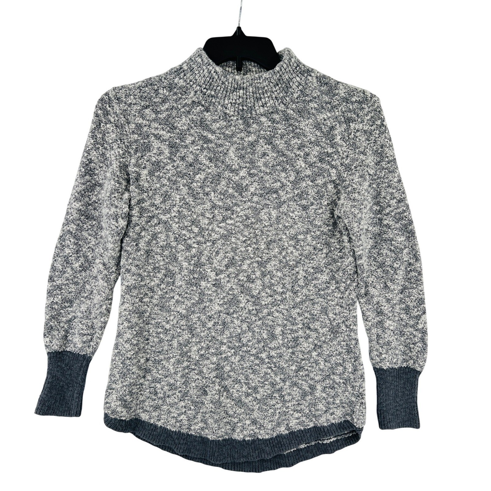 L.L. Bean Signature Coastal Quiet Luxury Linen Blend Sweater Size S Grey Marled