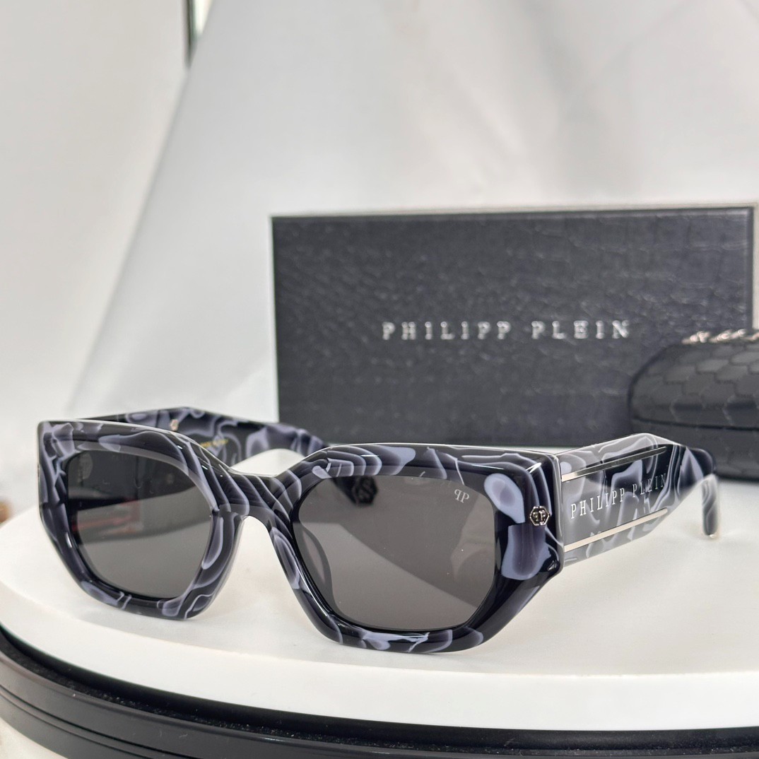 Philipp Plein SPP96 Sunglasses Swirl Frame Grey Lens 51□21-135