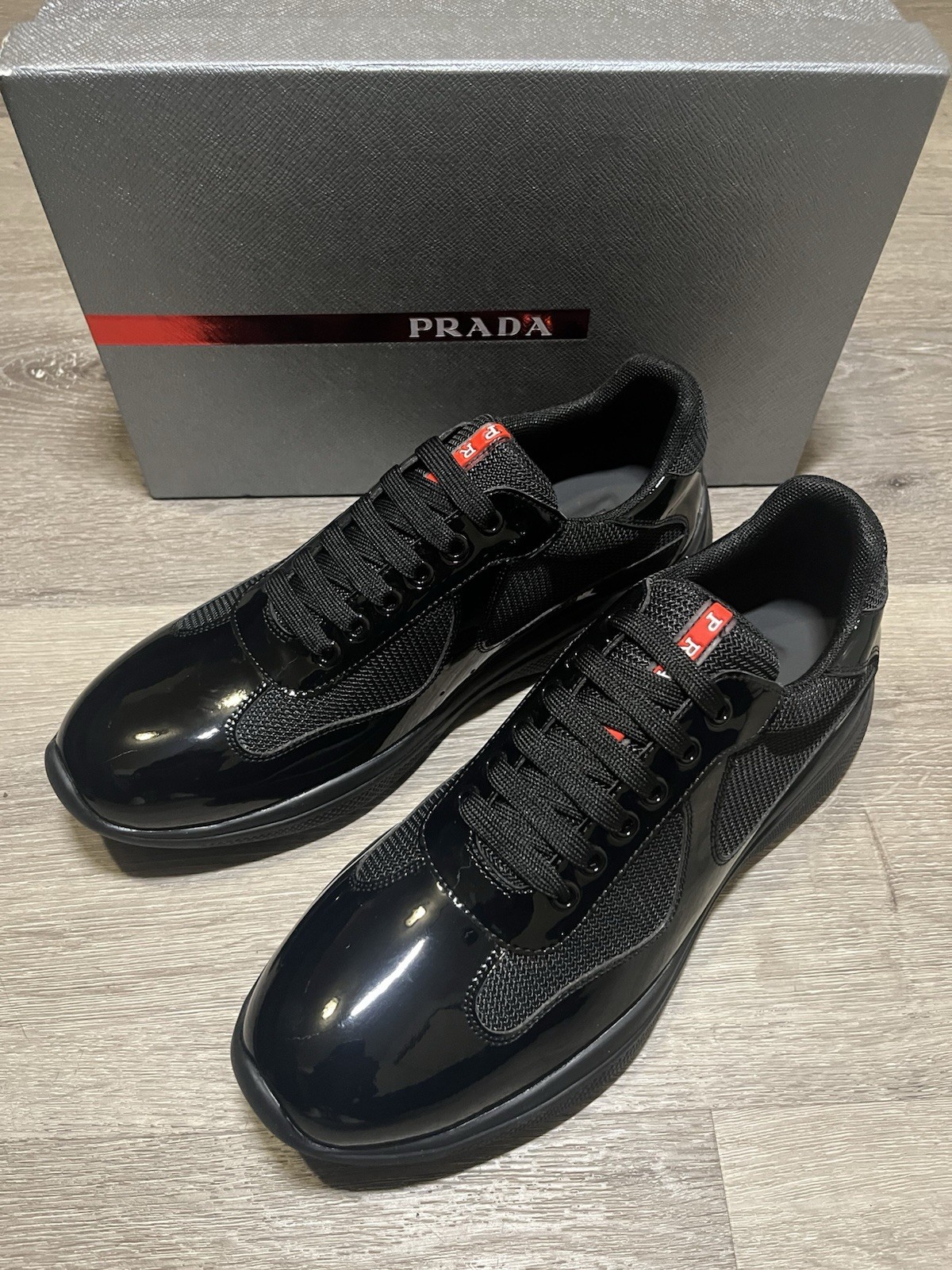 PRADA American Cups Black size 46 Eur with box 