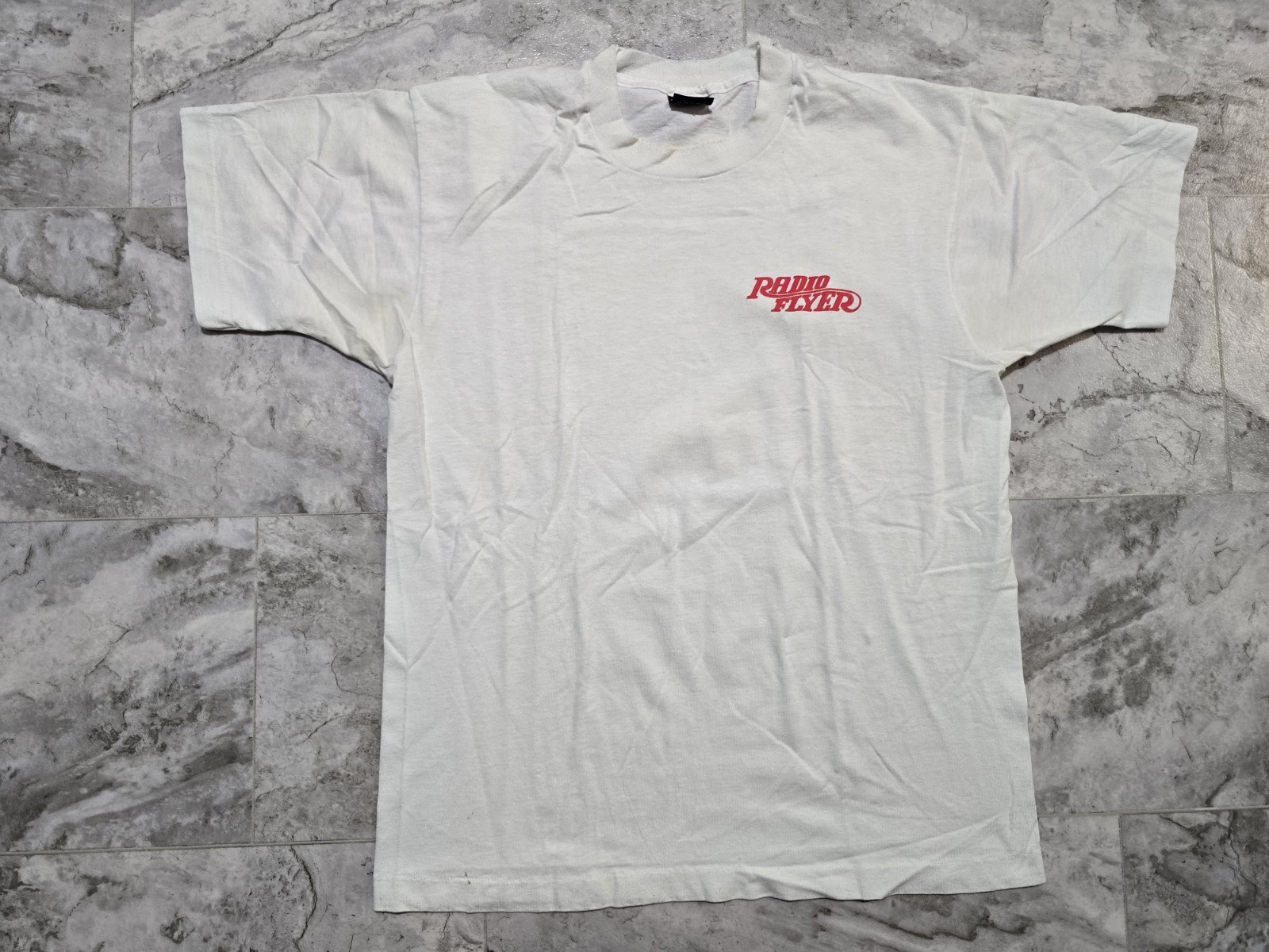 Vintage 1992 Radio Flyer Movie Promo T-Shirt Single Stitch Sz L White Tom Hanks