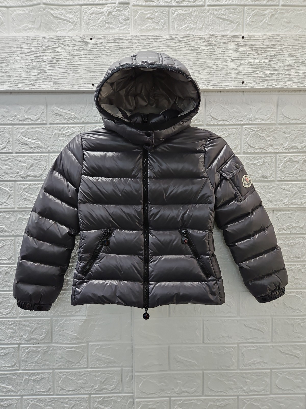 Pre-owned Moncler Boys Gaston Hooded Puffer Jacket Sz 8