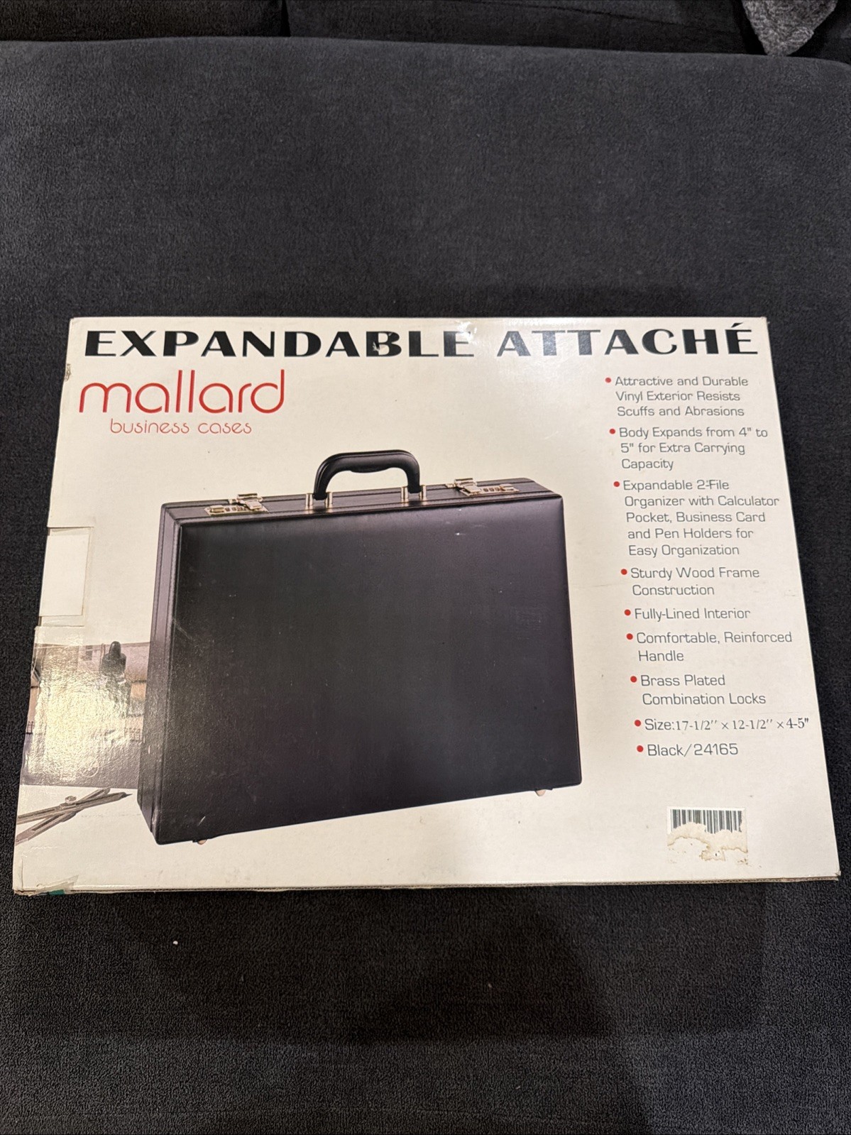 Vintage Mallard Attache / Briefcase Black