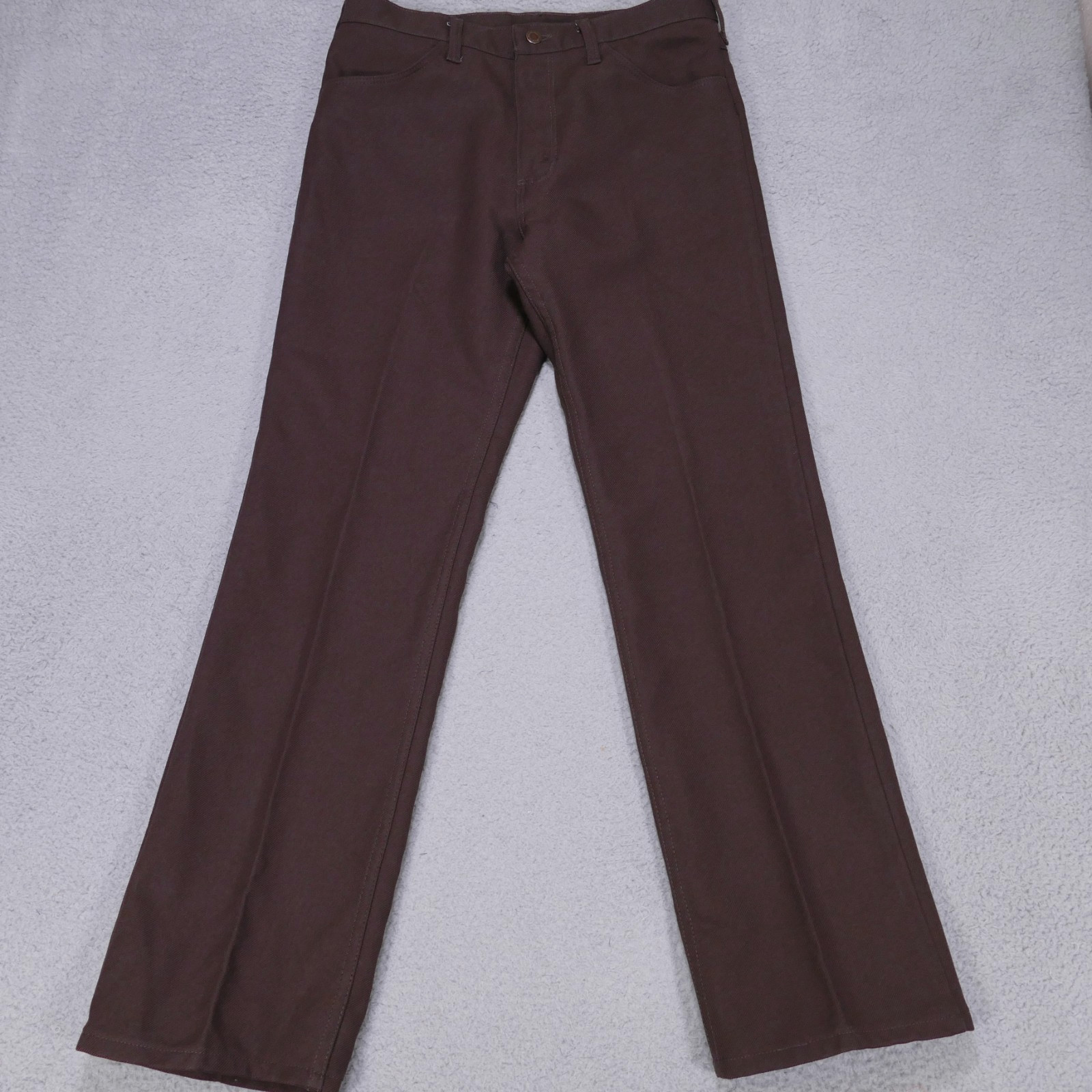 Vintage Wrangler Wrancher Dress Jeans Mens Size 32x31 Brown Western Slacks USA