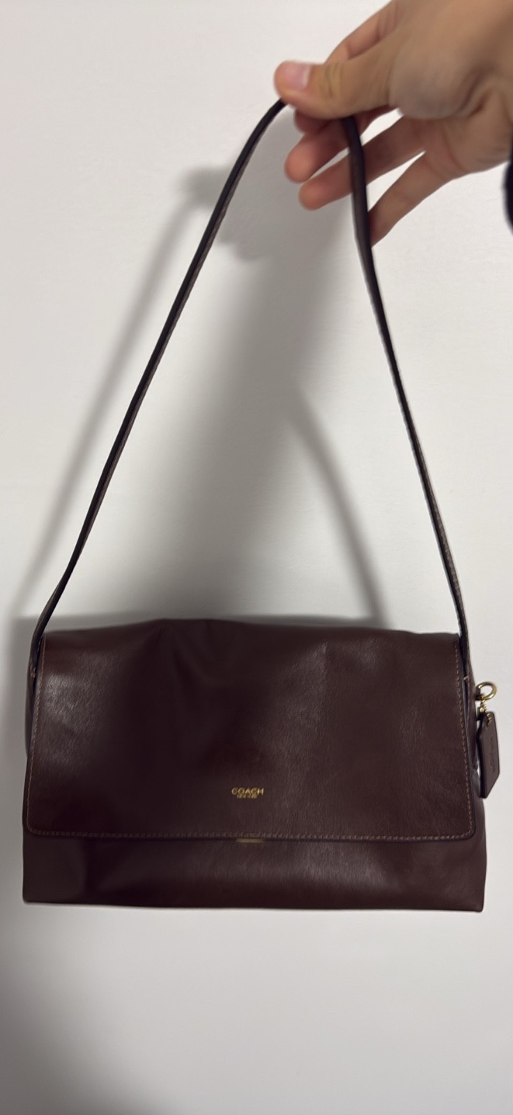 Coach Chelsea Shoulder Leather Bag 30 Maple
