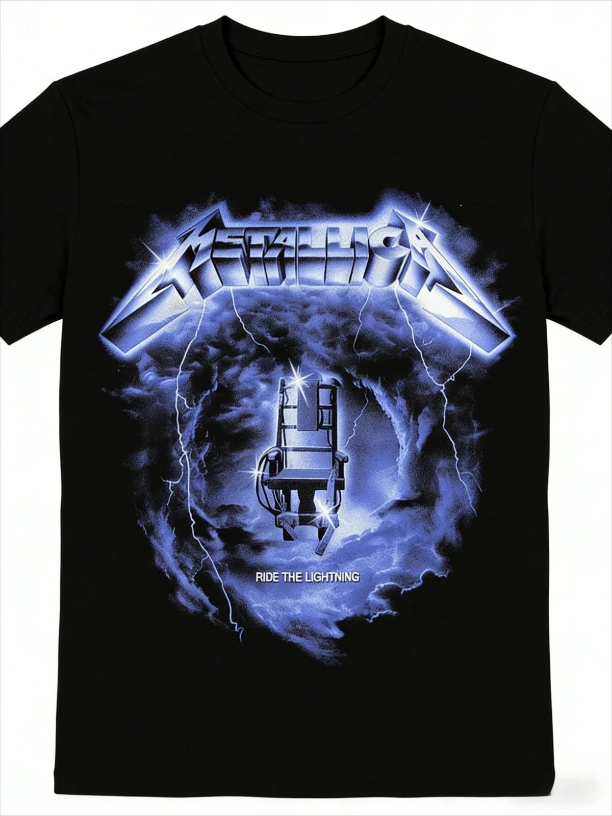 Thrash Metal Ride The Lightning Metallica Cotton T Shirt S-5XL