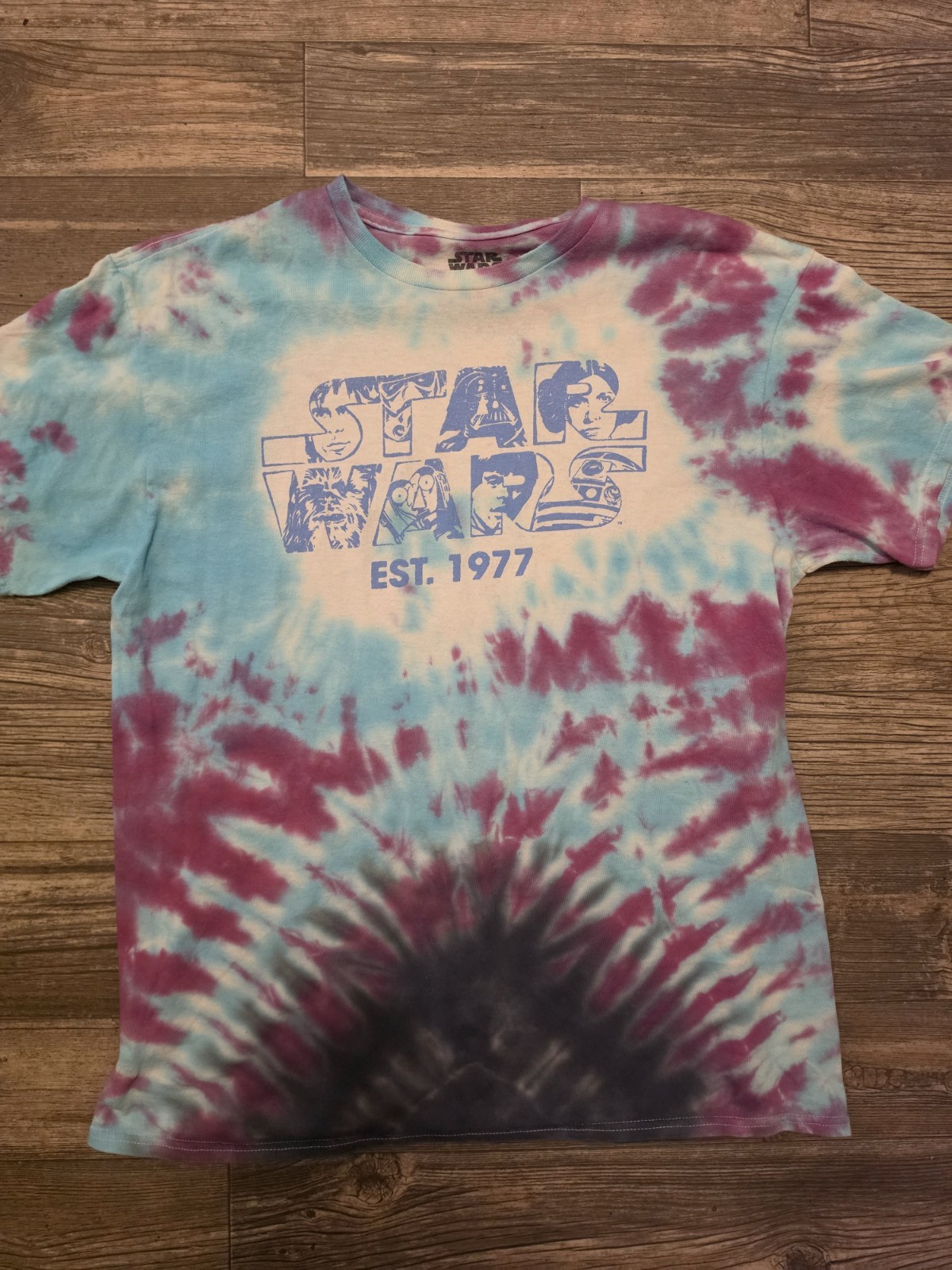 Vintage 1999 Star Wars T Shirt Large Tie Dye  Rare 1/1 online Read Description 