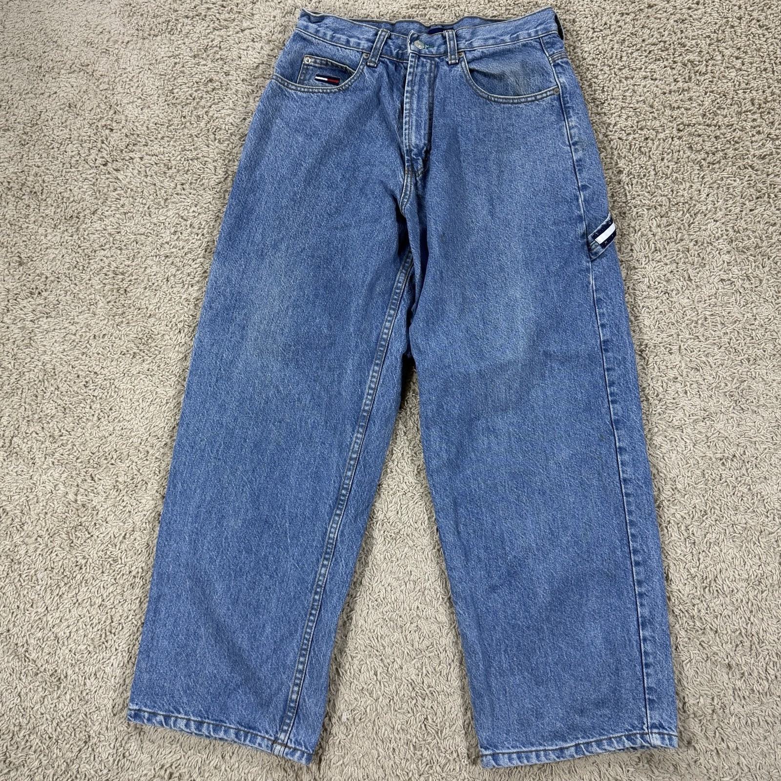 Vintage Tommy Hilfiger Carpenter Men’s Jeans Baggy Sz 33x30(29) 98’ Y2K Denim