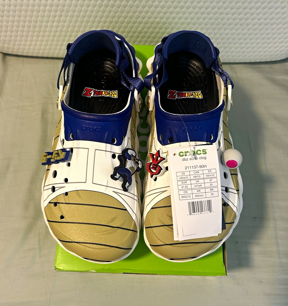 Crocs x Dragon Ball Z Vegeta Echo Clog Men’s 8/ W10