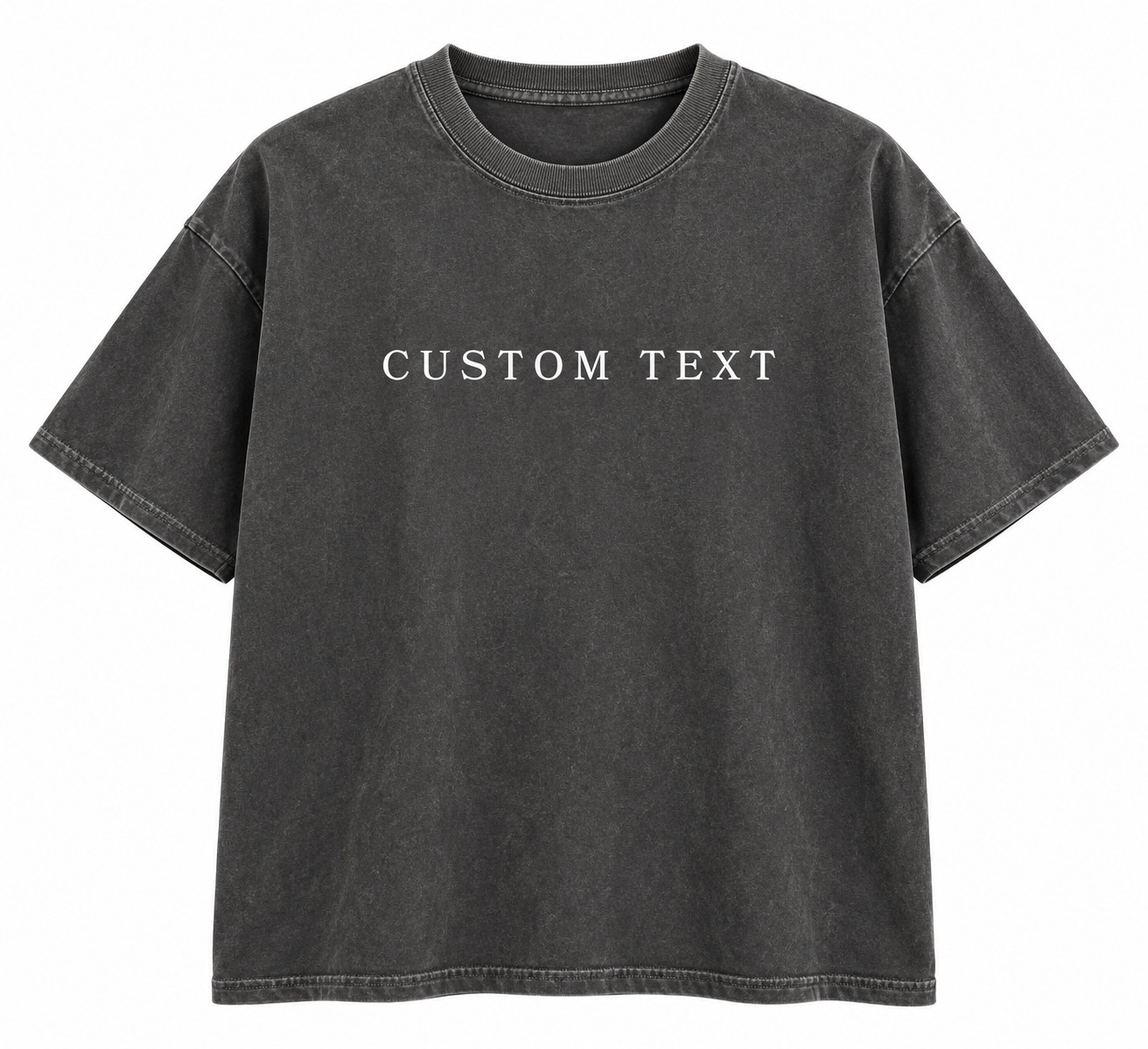 Personalized Custom Text T-Shirt, Minimalist Typography Graphic Tee
