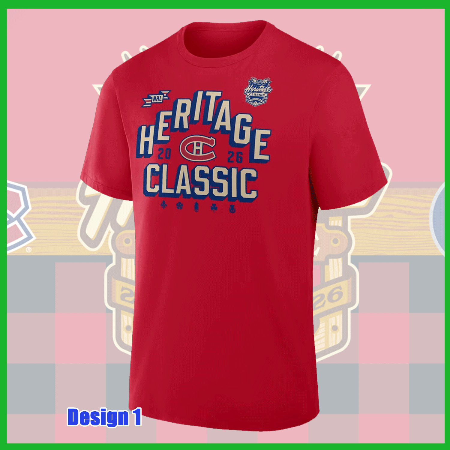 HOT SALE - Can@dien$ 2026 Hockey Heritage Classic T-Shirt Red Reprint