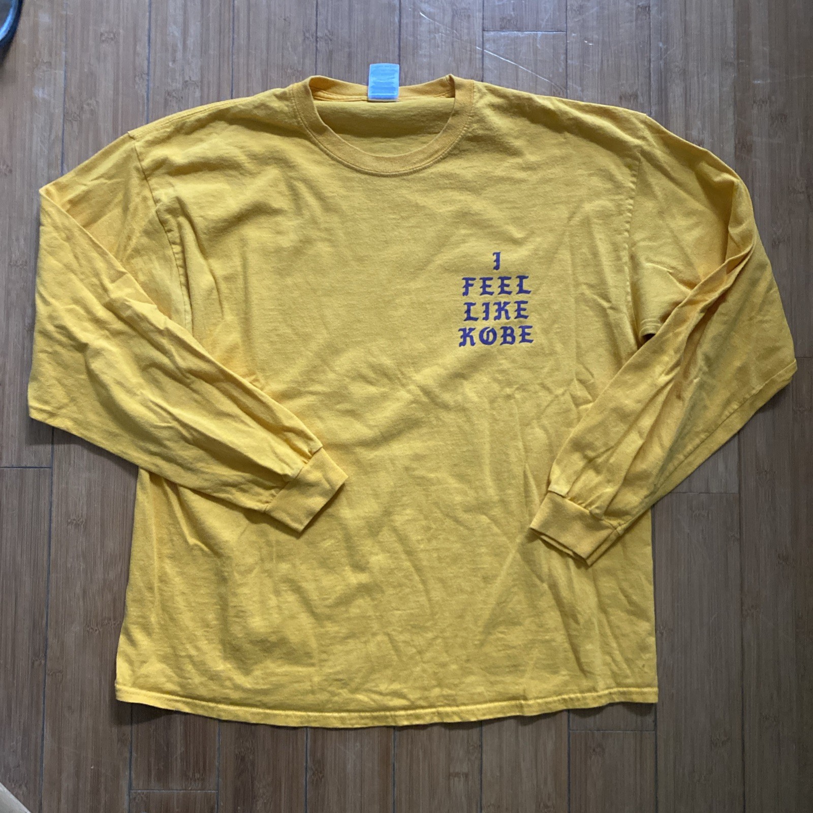 I Feel like Kobe Mamba Day 2016 Lakers Kanye West Pablo LS Size XL