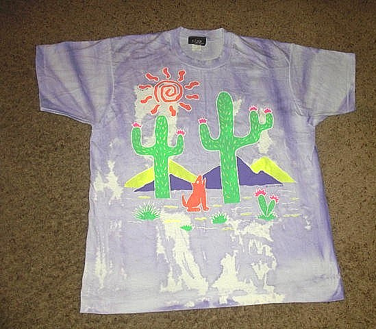 Vintage 90\'s VC TORIAS art street wear Bijo single stitched made USA Shirt L