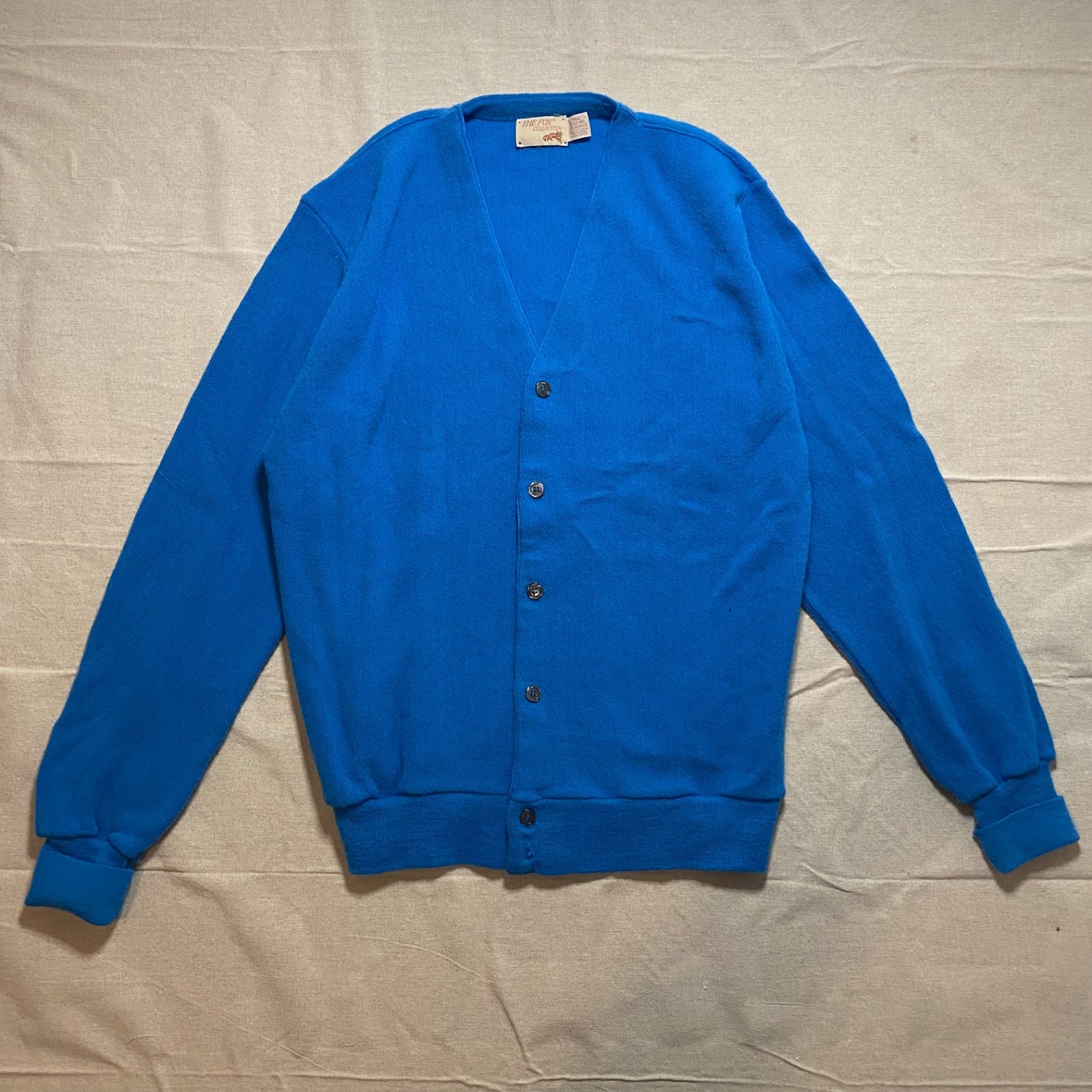 Vintage 1980s JC Penney The Fox Cardigan Sweater Mens Large Tall LT Kurt Cobain 