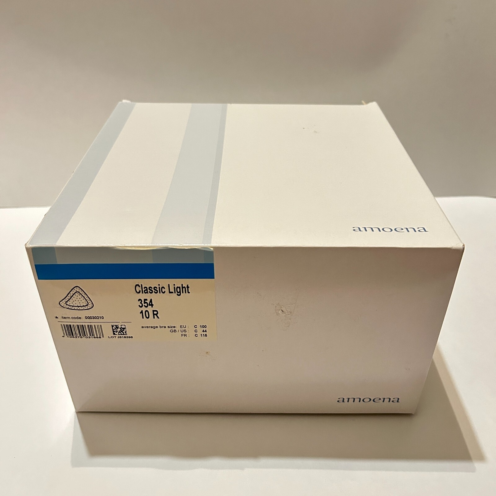 New In Box Amoena Mastectomy Breast Form 354 Classic Light 10r Right S