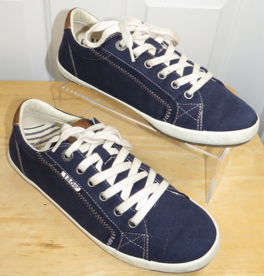 Taos Star Burst Womens Size 8.5 Navy Blue Canvas Comfort Sneakers STB-13834