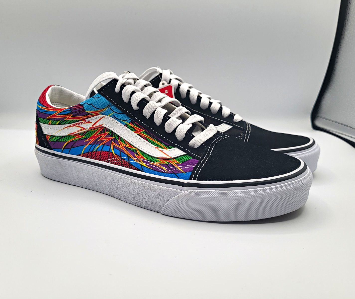 VANS Old Skool Sneakers Black Multicolor US Mens  7.5/ Womens 9 Brainworks W/Box