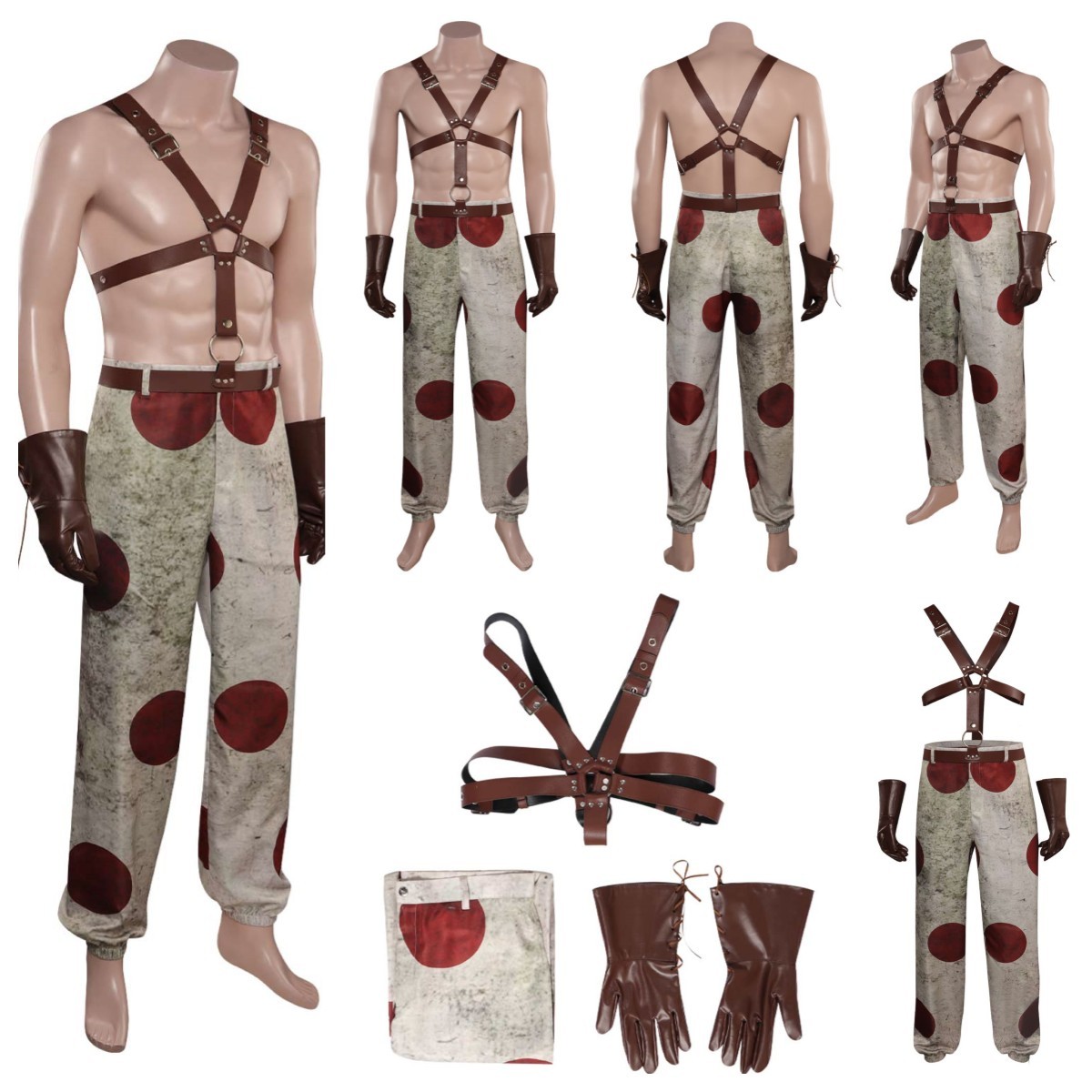 Sweet Tooth cosplay Costume Halloween Sweet Tooth Mens Creepy Clown outfit