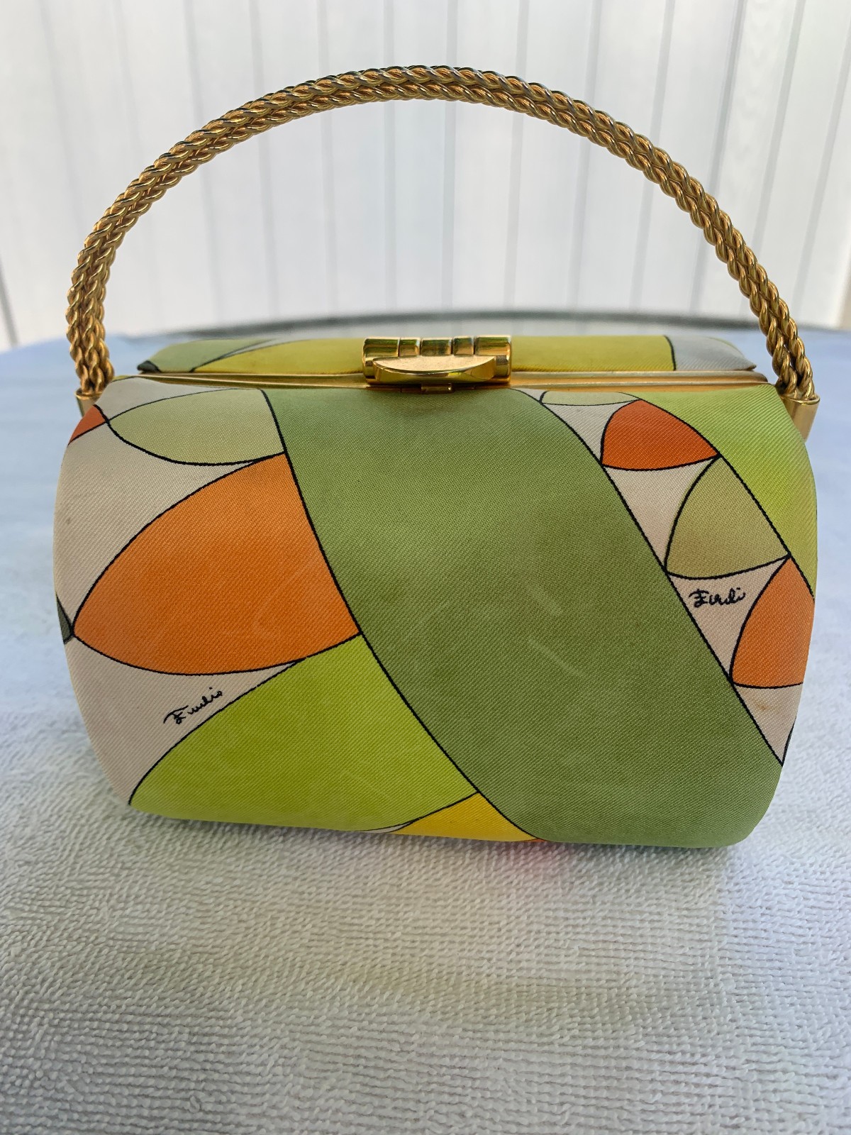 ICONIC 1960'S SMALL  EMILIO PUCCI *  HARD CASE * PURSE * TREASURE BOX * HANDBAG
