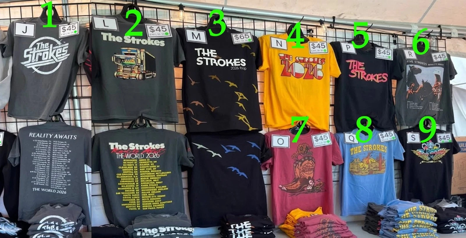 The Strokes Truck Tour T-Shirt, World 2026 Concert Merch, Reprint