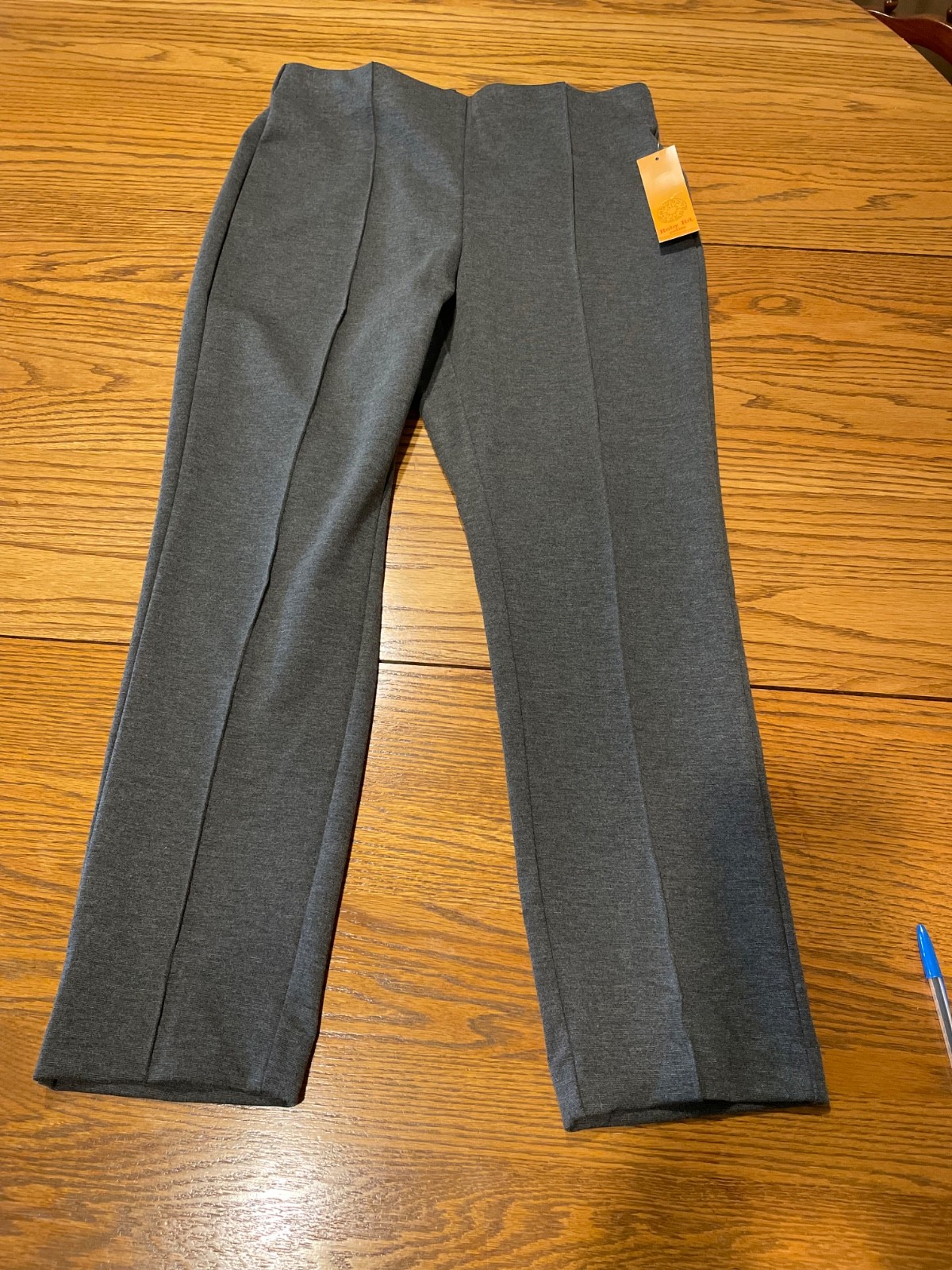 NWT Ruby Road Key Items Gray Women\'s Slacks Size Petite Medium
