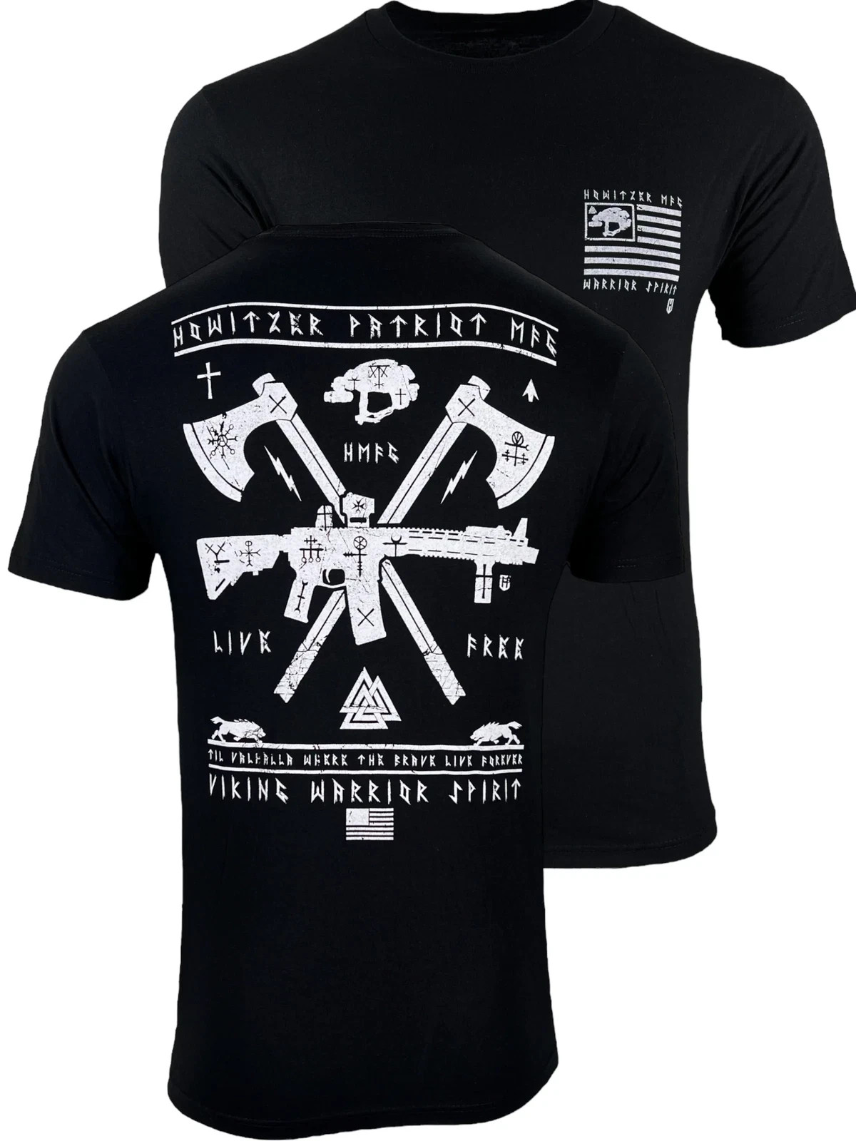 Howitzer Style Men's T-Shirt Viking Warrior Military Grunt MFG