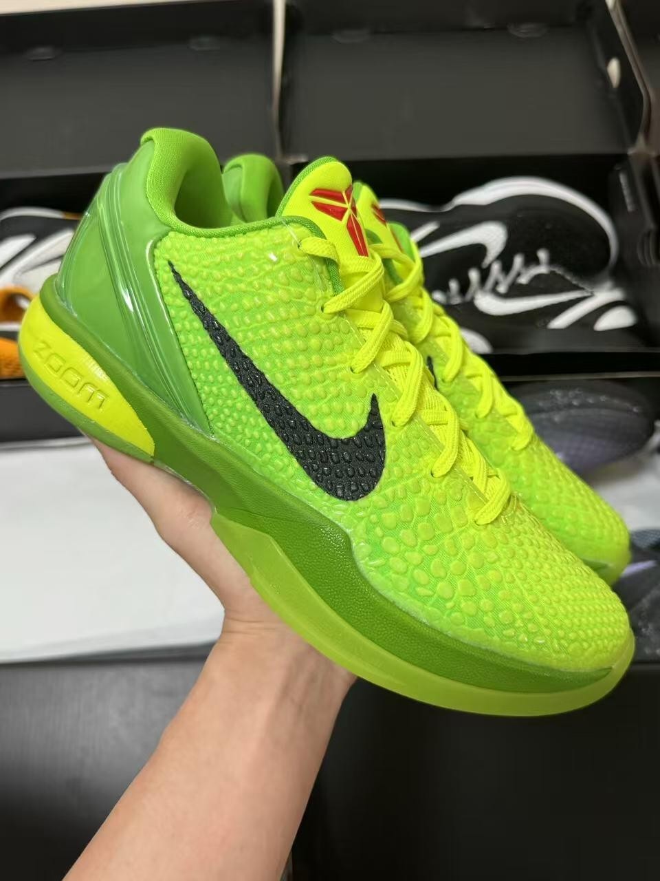 CW2190-300 Nike Kobe 6 Protro “Grinch” Men New Performance basketball shoes