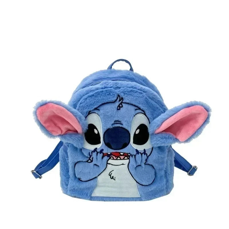 Cute Alien Plush Backpack Cartoon School Bag Soft Stuffed Shoulder Bag for Kids