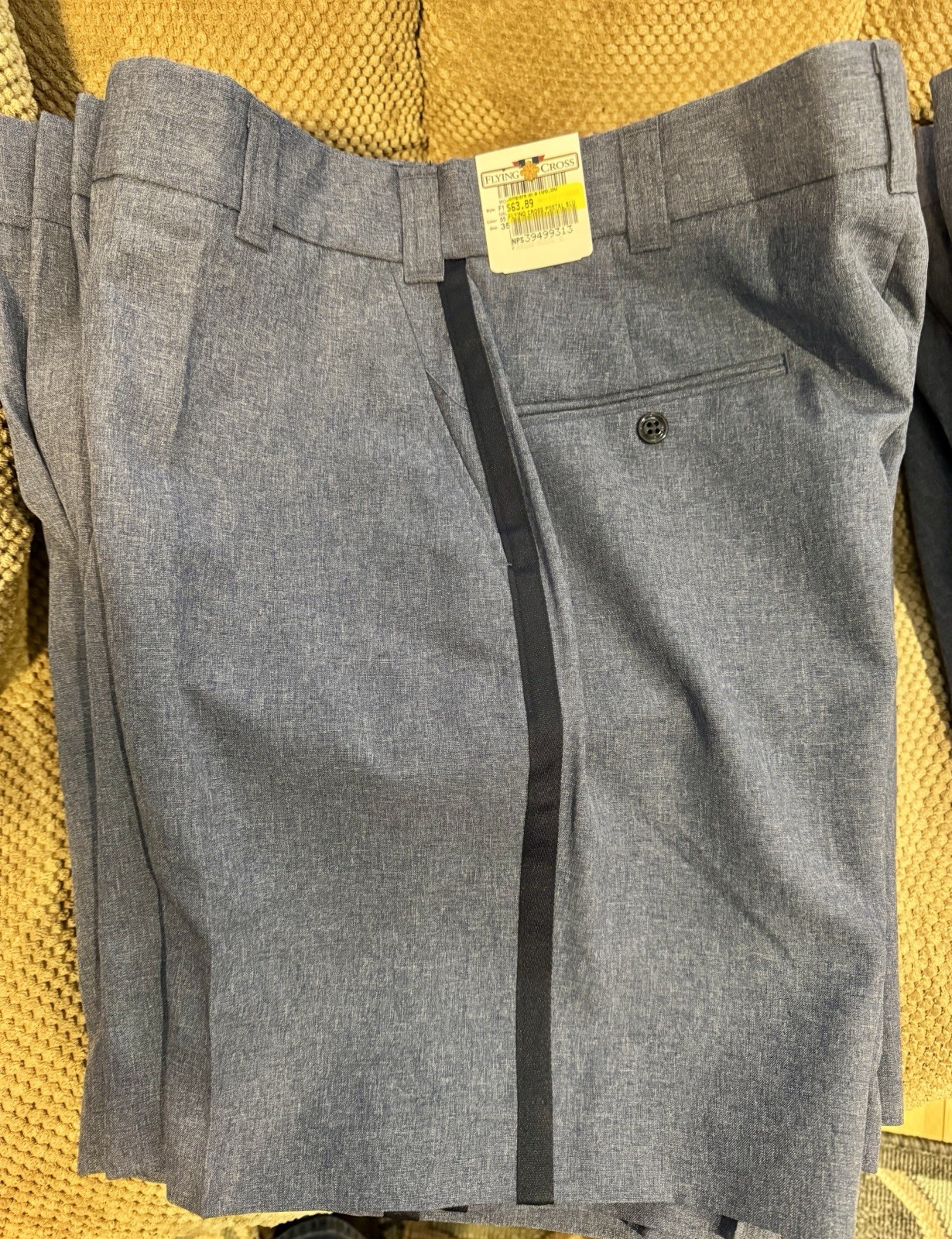 NWT Flying Cross Fechheimer Shorts Postal Blue Men\'s 35W Reg New