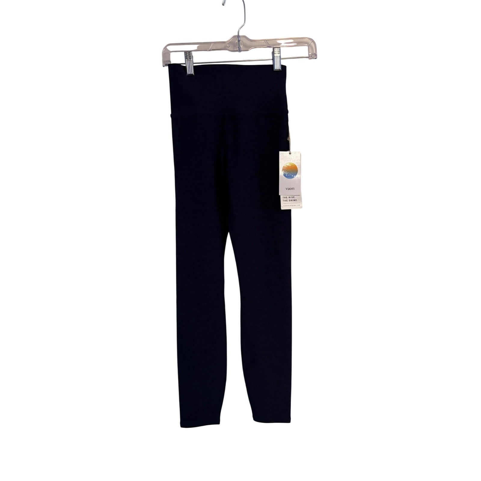 NWT Vuori Clean Elevation Leggings Heather Navy VW444 Womens XS